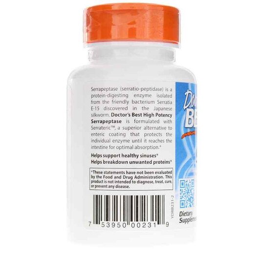 High Potency Serrapeptase, DRB